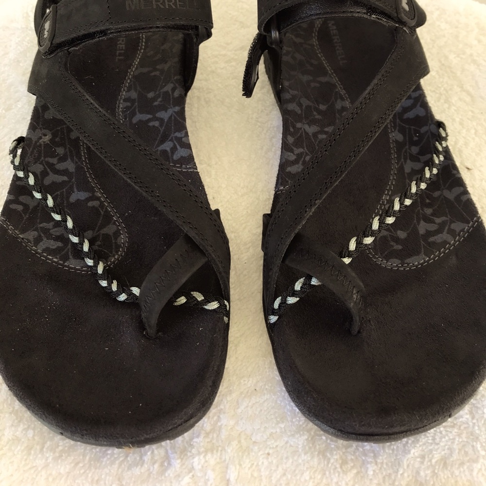 Merrill Siena II Black Sandals
